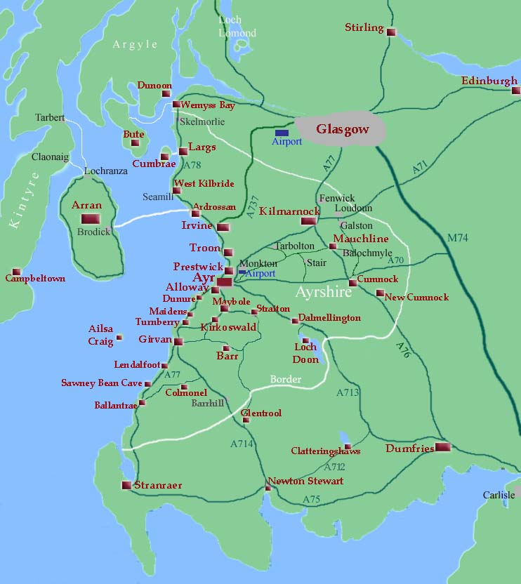 Ayrshire Click on Map