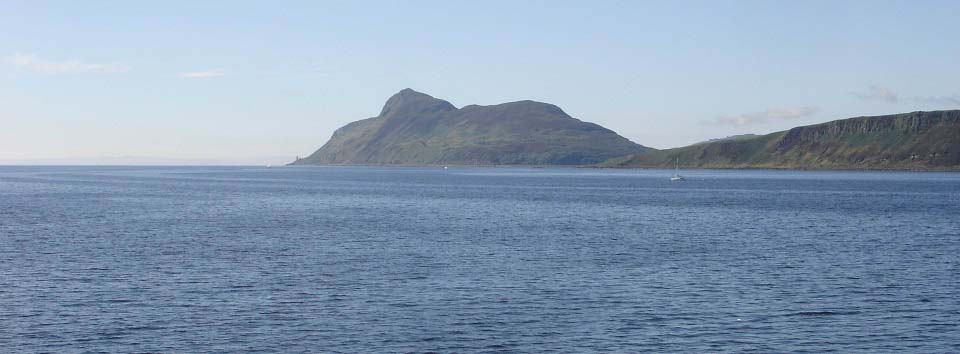 Holy Isle from the Brodick Ferry image