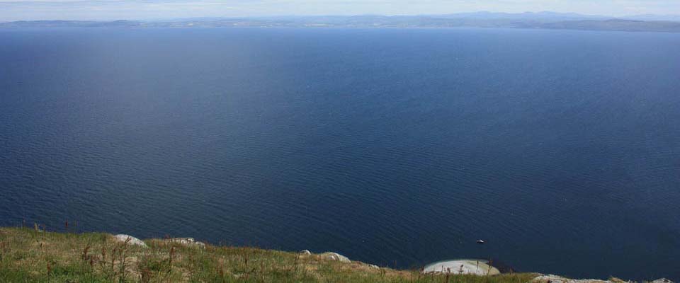 View from Ailsa Craig to Scotland image