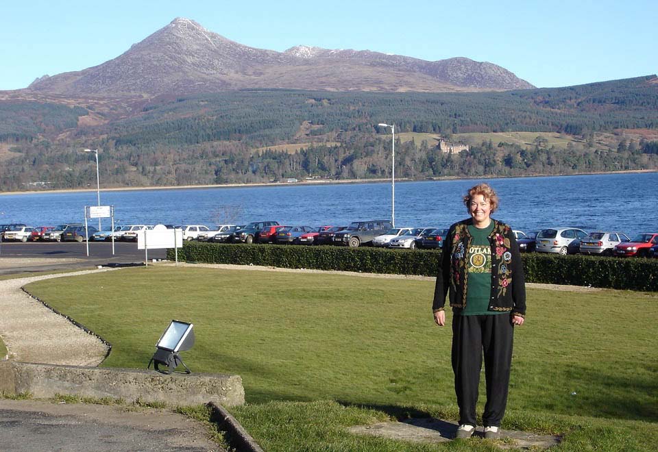 McAlpine Hotel Gardens with Goat Fell Mountain image