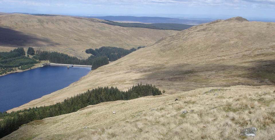 Afton Dam from Cannock Hill image