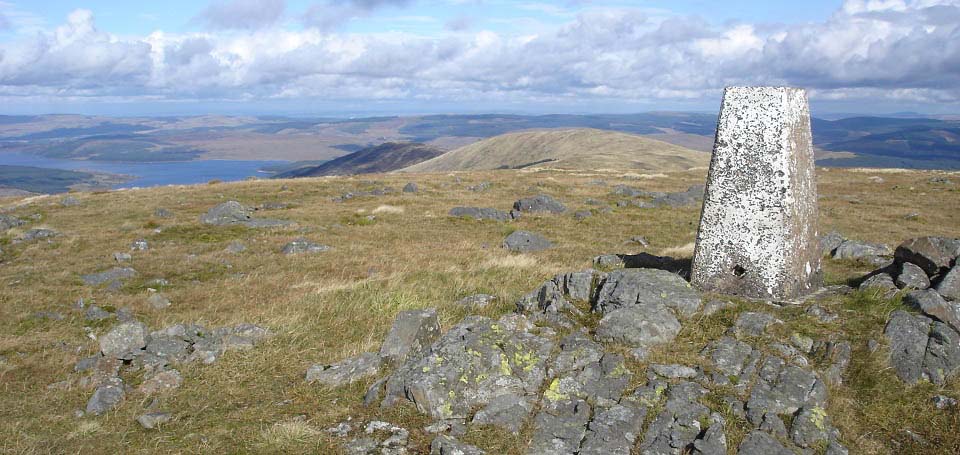 Meaul Trig Point view to Loch Doon image