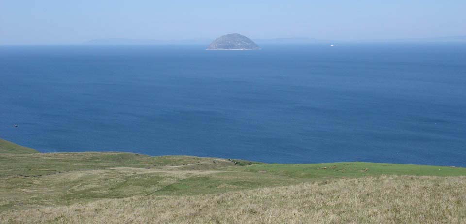 Girvan hills view to Ailsa Craig image