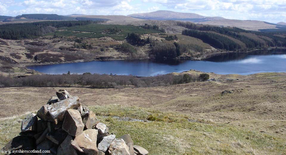 Glessel Hill view over Loch Doon Dam image