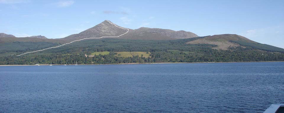 Goat Fell from the Arran Ferry image