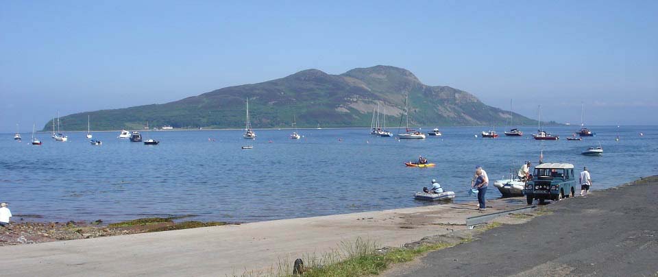 Holy Isle from Lamlash image