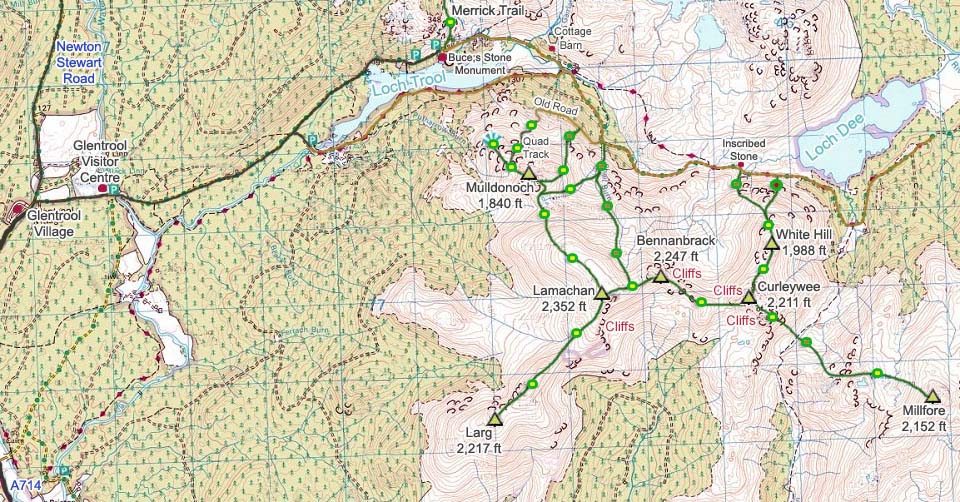 Lamachan Hill Map image