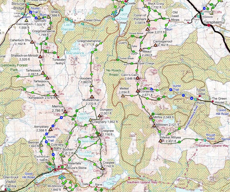 Mullwarchar Hill Map image